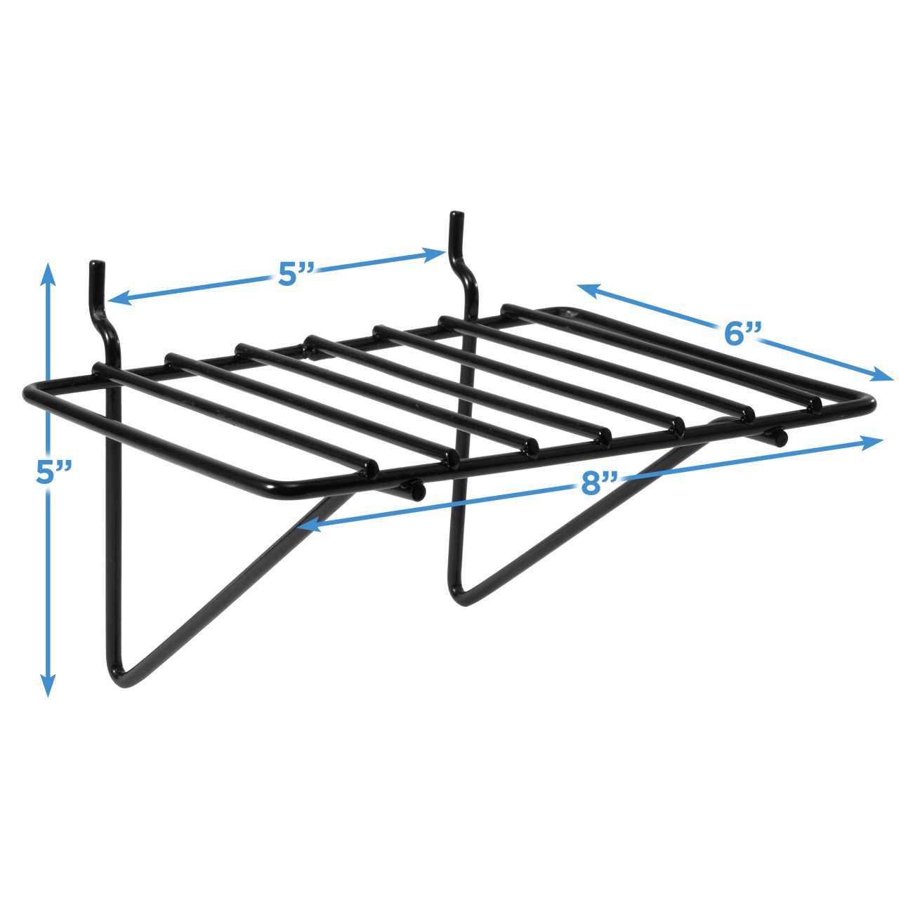 Buy 8 Inch Shelf Brackets, 6 Pack Heavy Duty L Brackets For Shelves, 90 Degree Triangle Metal Supports For Diy Floating Shelf With Screws White