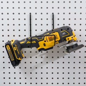 Grinder on Large Universal hanger for pegboard