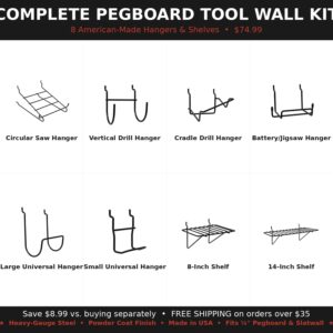 pegboard tool wall kit