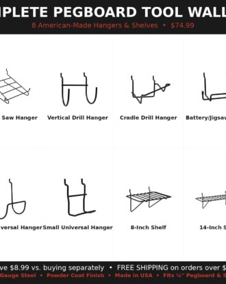pegboard tool wall kit